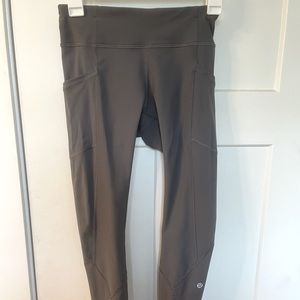 Lululemon fast and free reflective gray leggings